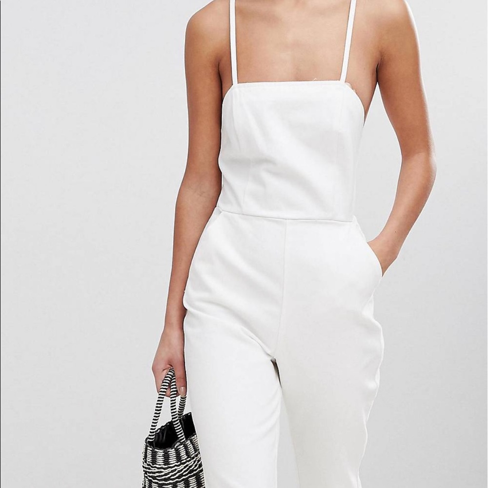 ASOS white jumpsuit, sz 6